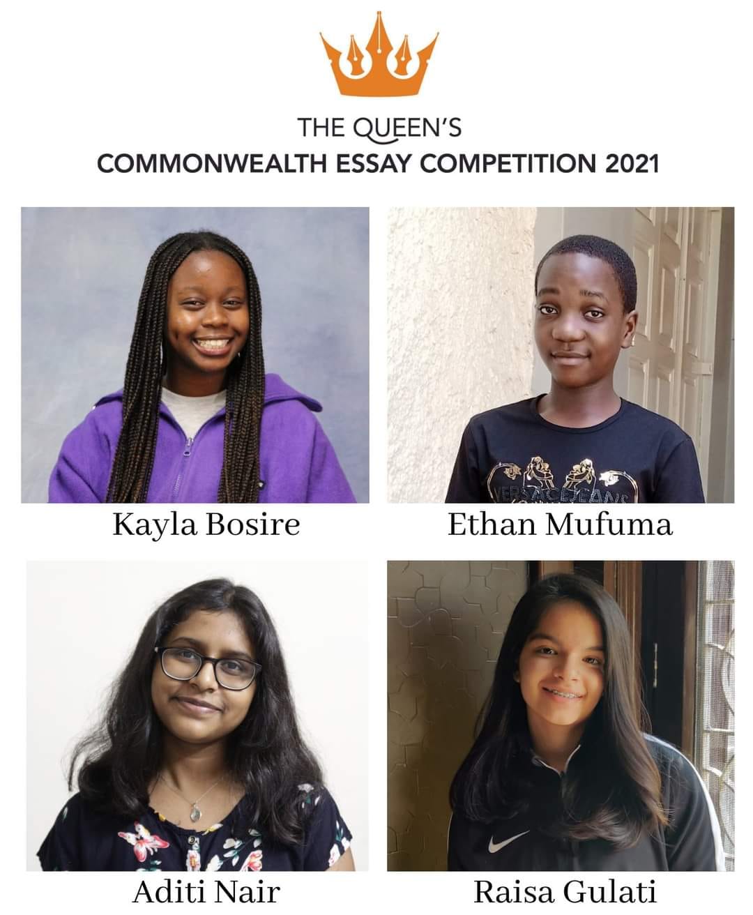 the queen's commonwealth essay competition 2021 results